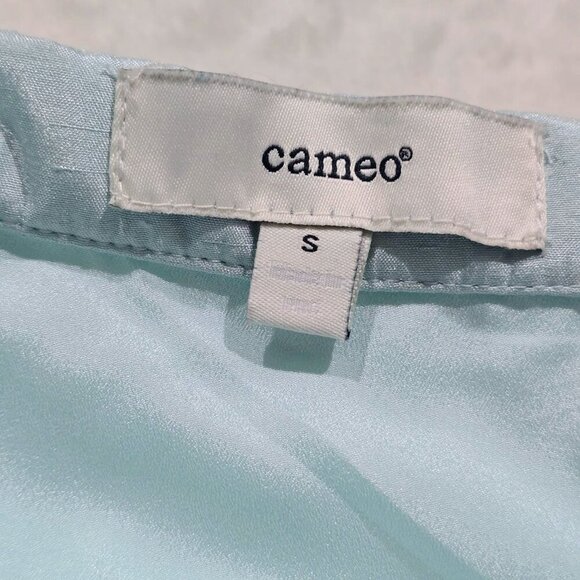 Cameo Ice Blue Wrap Skirt – Asymmetrical Hem & Side Zip | Size S | Rare Find - Picture 8 of 9